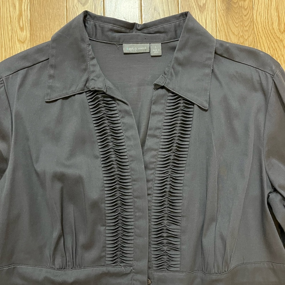 Apt 9 stretch tuxedo button down